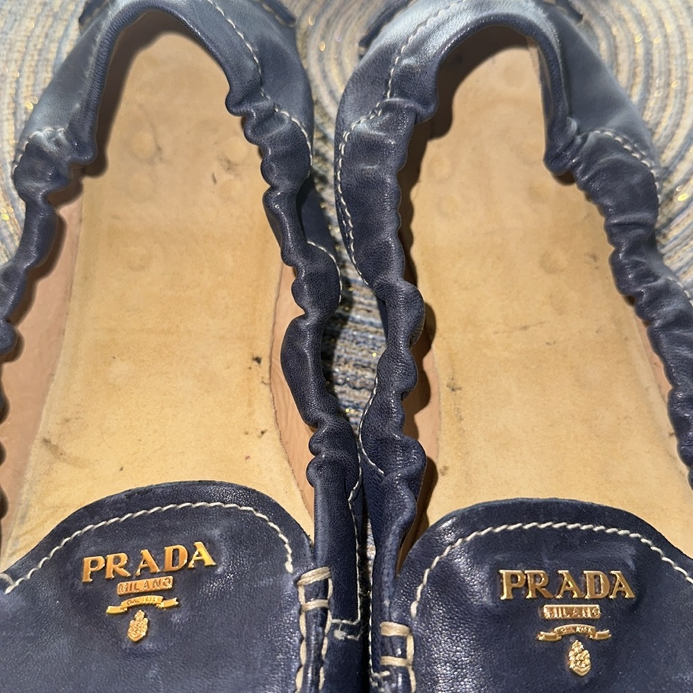 Blue Prada Loafers EU 39 - Picture 2 of 15